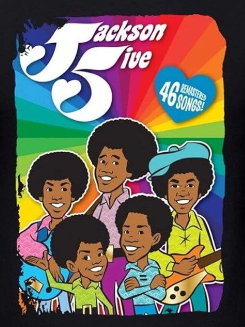 DONVAN Men_s The Jackson 5 Cartoon T-shirt - Picture 2 of 4